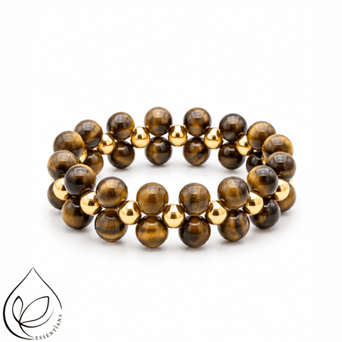 Goudkleurige Ring met Tijgeroog – Perly