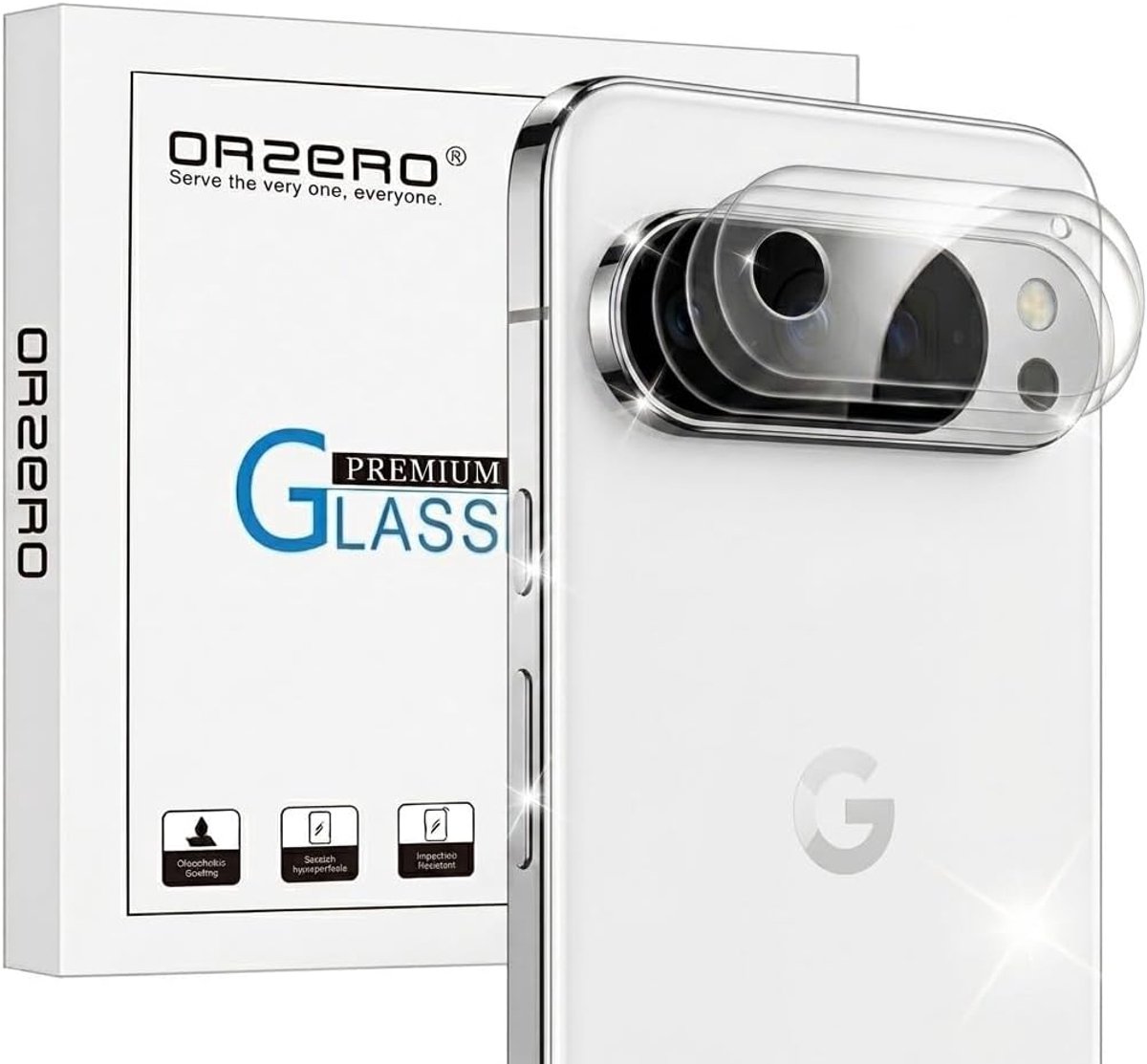 NEWZEROL 3 stuks camerabescherming, compatibel met Google Pixel 11 Pro - Volledige krasbestendige HD-camerabescherming - ShopVlot