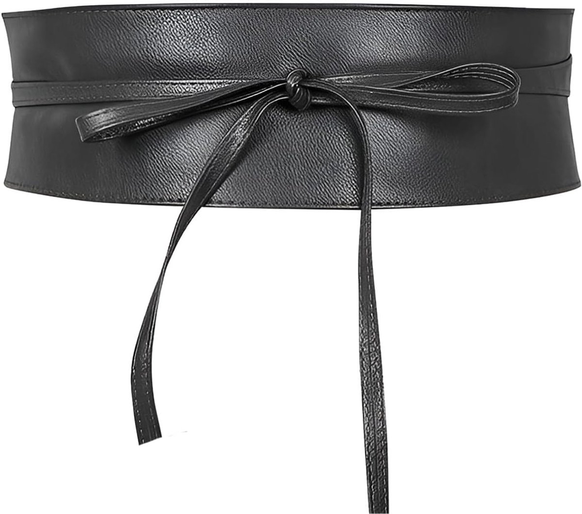 Women Faux Leather Wide Waist Belt Tie Belt Wrap Belt Obi Belt Vintage Decorative Waist Belt for Dress Shirts Coats - ShopVlot