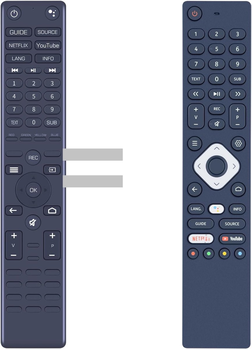 Replacement Remote Compatible with Nokia Smart TV 5000A 5500A 5800A 6500A 7500A - No Voice Function - ShopVlot