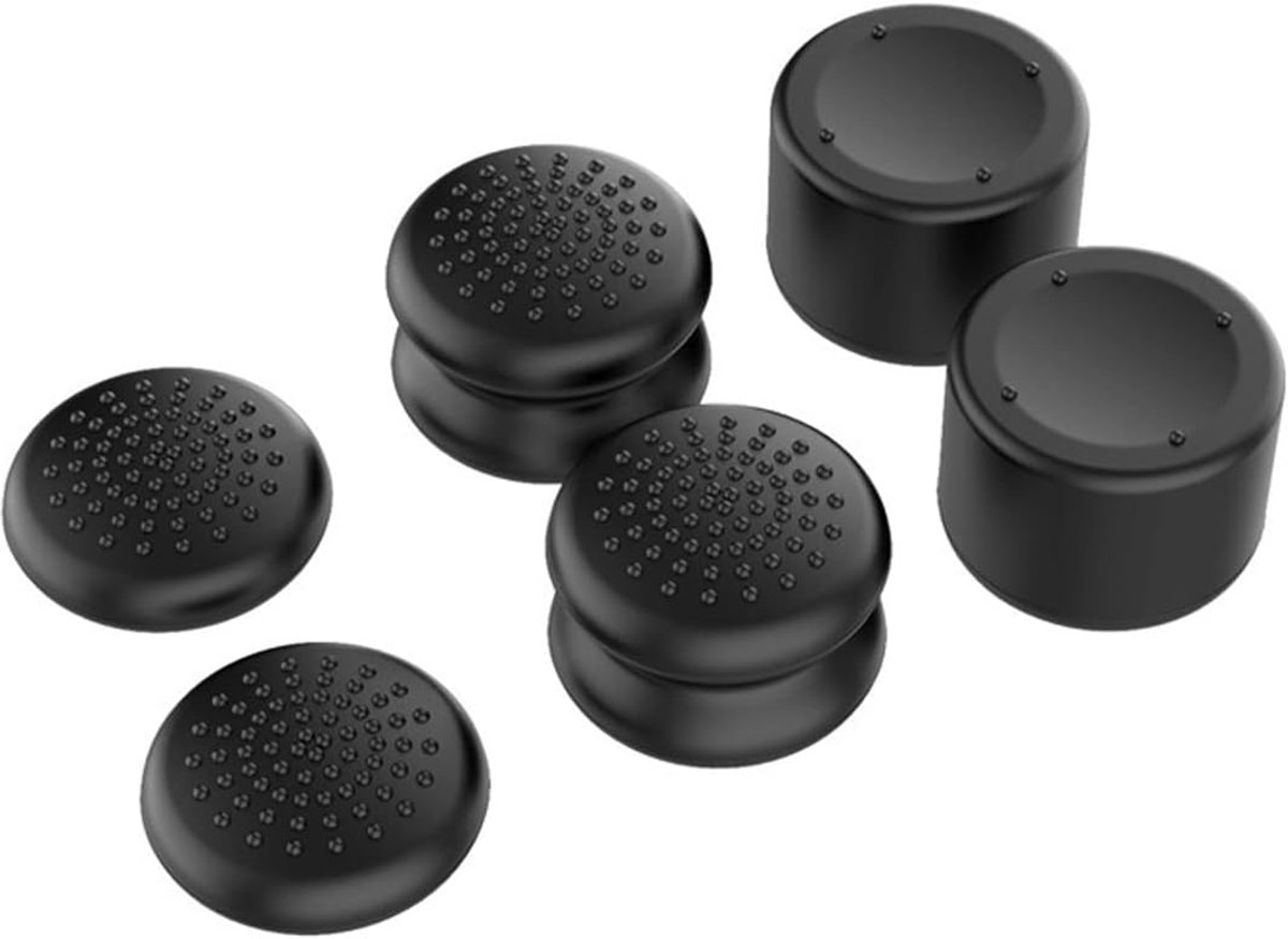 Pack of 6 Thumb Grip Caps, Silicone Analog Controller Thumb Caps Cover for Switch 2 XSX/XSS, PG-SW2026B - ShopVlot