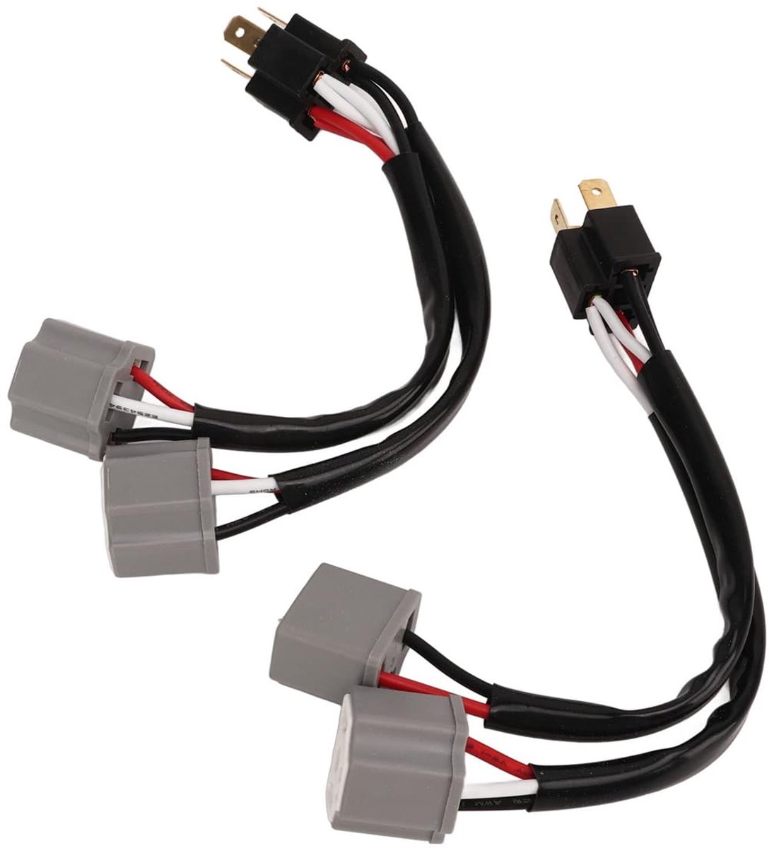 2pcs H4 Headlights Wire Harness Adapter Male to Female 2 Way Splitter Wires for Truck Pickup Cable Plugs - ShopVlot
