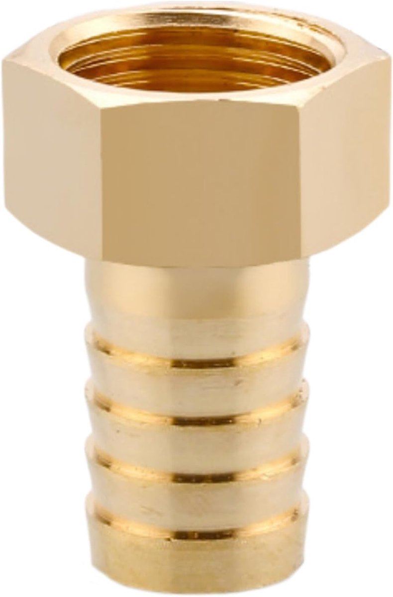 1/2" Slangfitting met Vrouwelijke Draad - Metaal Connector voor Reparatie - Geschikt voor Lucht, Water en Olie - 16MM Adapter en Koppeling