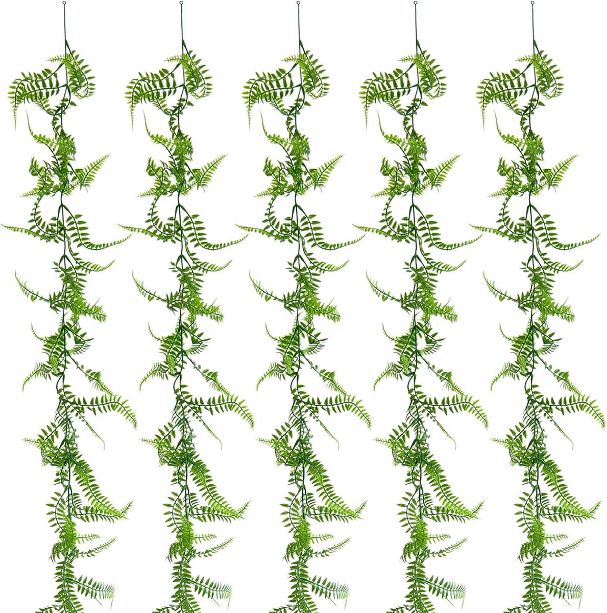 CHGCRAFT 5 Stks Kunstmatige Wilg Bladeren Kunstmatige Groen Garland Plastic Bladeren Garland Voor Home Party Bruiloft - ShopVlot
