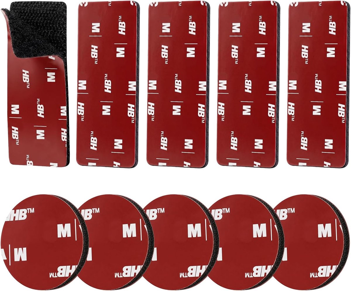 20 klittenband, zelfklevend, extra sterk, dubbelzijdige klittenbandsluiting - ShopVlot