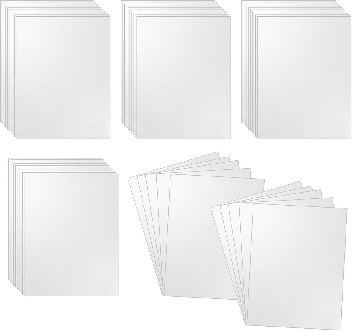 Blanco ansichtkaarten A6, 50 kaarten van kraftpapier, 250 g, om te schrijven of te printen, blanco kaarten 15 x 10 cm - ShopVlot