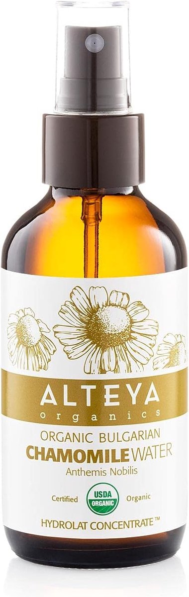 Alteya Organic Chamomile Water Spray 240ml Glass Bottle – 100% USDA Certified Organic Pure Natural Flower Water - ShopVlot