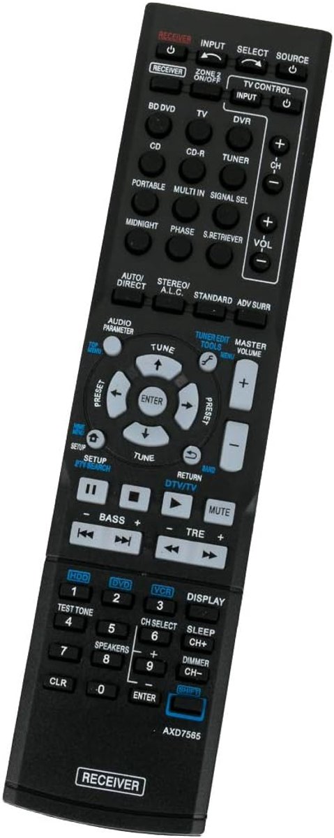 ALLIMITY AXD7565 Remote Control Replacement for Pioneer AV Receiver SX-319V SX-319V-K VSX-519 VSX-519V VSX-519V-K - ShopVlot