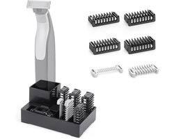 1/2/3/5mm Clogs Guide Comb with Storage Base for O Blade Pro QP2724 QP2834 QP25XX QP26XX, Hair Cutting Comb (6 Pack + - ShopVlot