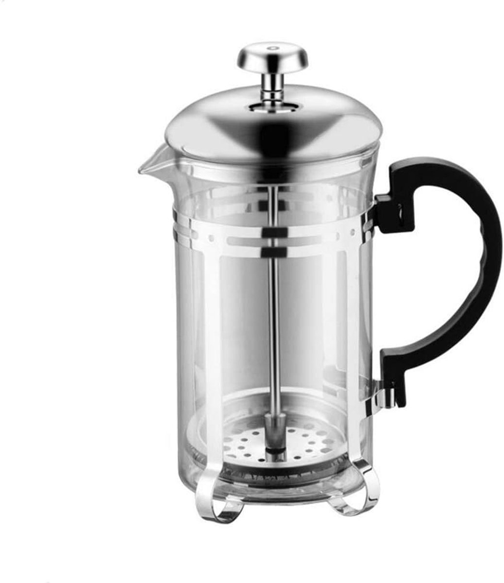 LIDS Portable Cafetiere French Press Coffee Maker, Thickened Glass Coffee Press Spot, Heat Resistant Tea Cafetiere - ShopVlot