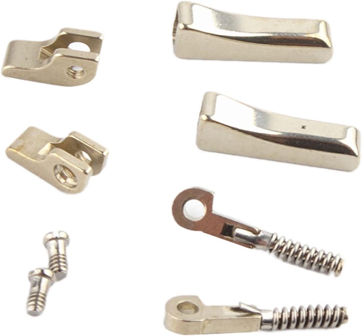 50pcs 2.8mm Wide Glass Spring Hinge with Box Glass Flex Hinge Broken Spring Replacement Parts - ShopVlot
