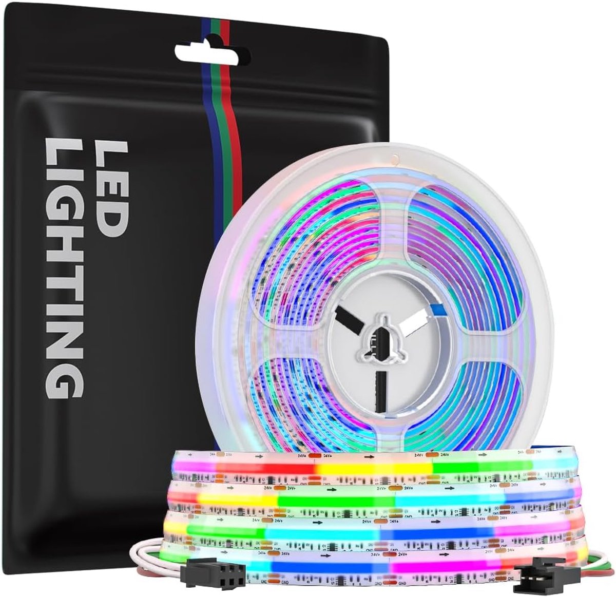 SEZO WS2811 RGB IC FCOB LED Strip Individual Addressable Dream Color Dimmable LED Strip 4320 LEDs Pixels COB LED Light - ShopVlot