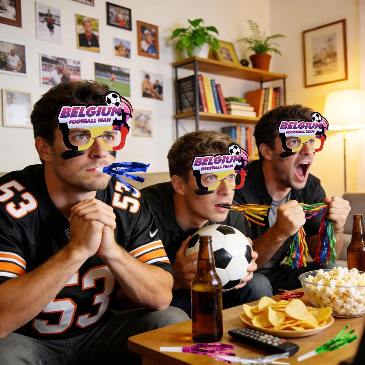 BACH AND BOUJEE Football Party Accessories Football Party Glasses Football Kids Party Gifts Accessories - ShopVlot