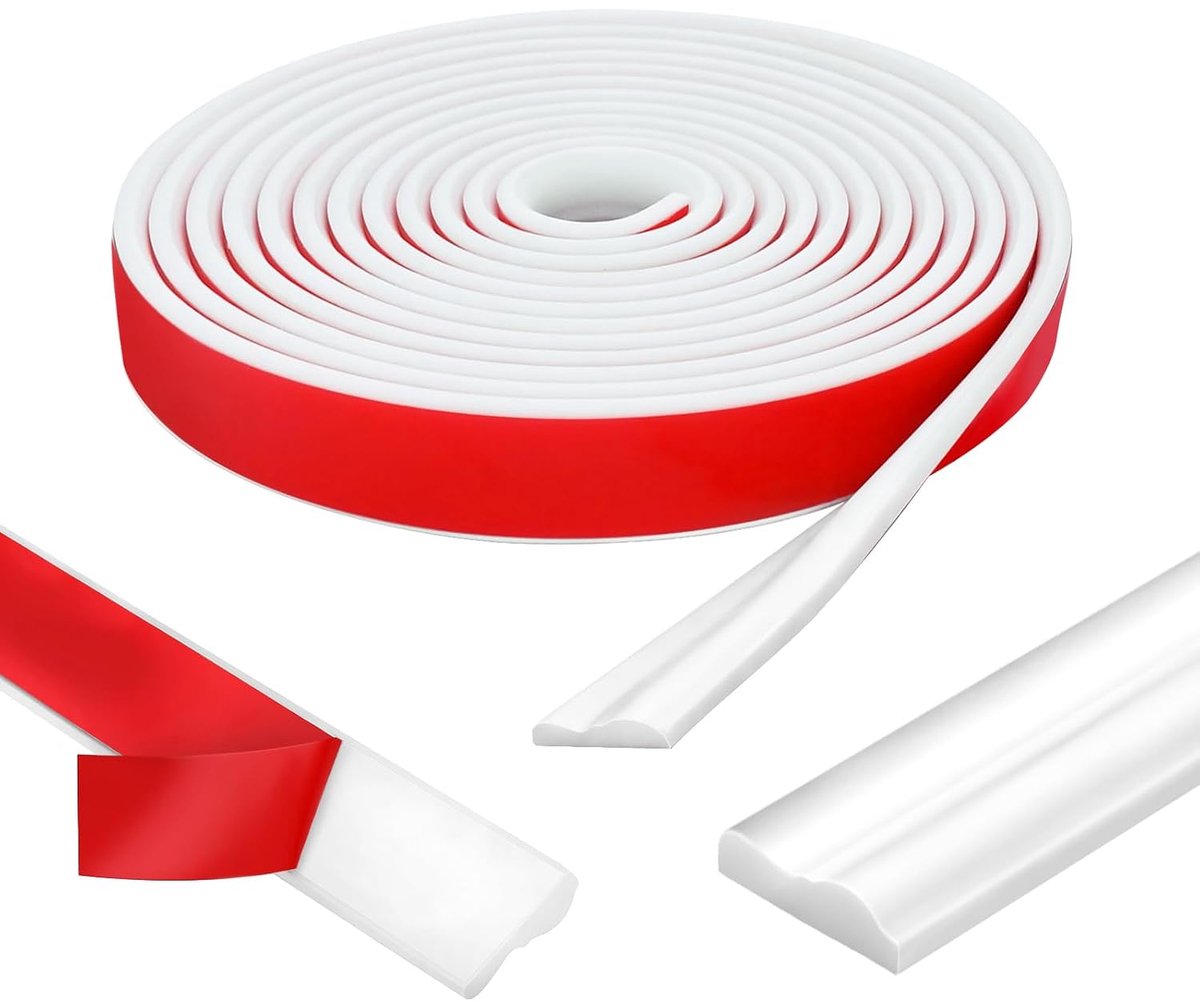 Peel and Stick Wall Frame, 6m x 40mm Decorative Moulding, Self-Adhesive 3D Chair Rail Panel, Wall Protector and DIY - ShopVlot