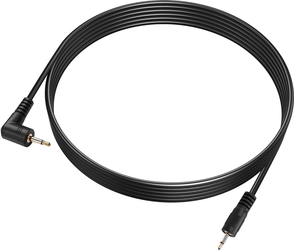 NGKNYOCN 2.5mm Right Angle Audio Cable, 90 Degree Angle 2.5mm Plug to 2.5mm Plug TS Mono Audio Adapter Cable for - ShopVlot