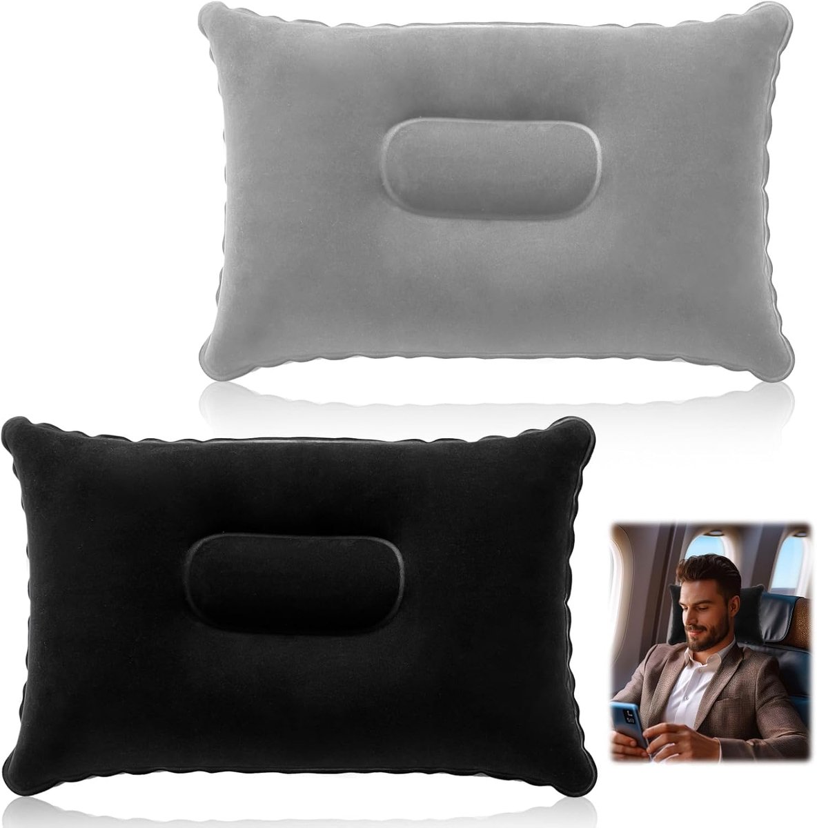Hemlosk 2 x inflatable camping cushion - ShopVlot