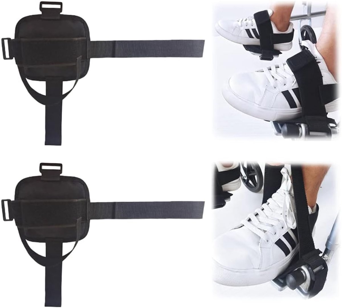 Wheelchair Shoe Holders Straps, Prevent Feet from Slipping Off Pedals, Footplate Support Supplies for Elderly - ShopVlot