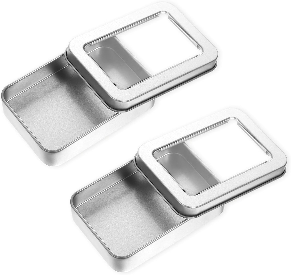 Portable floss picks case, 2pcs travel Qtips Case with Dustproof Lid, Refillable Dental Floss Dispenser for Travel - ShopVlot