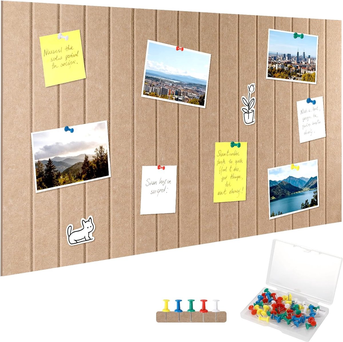 Large felt pin board, self-adhesive - ShopVlot