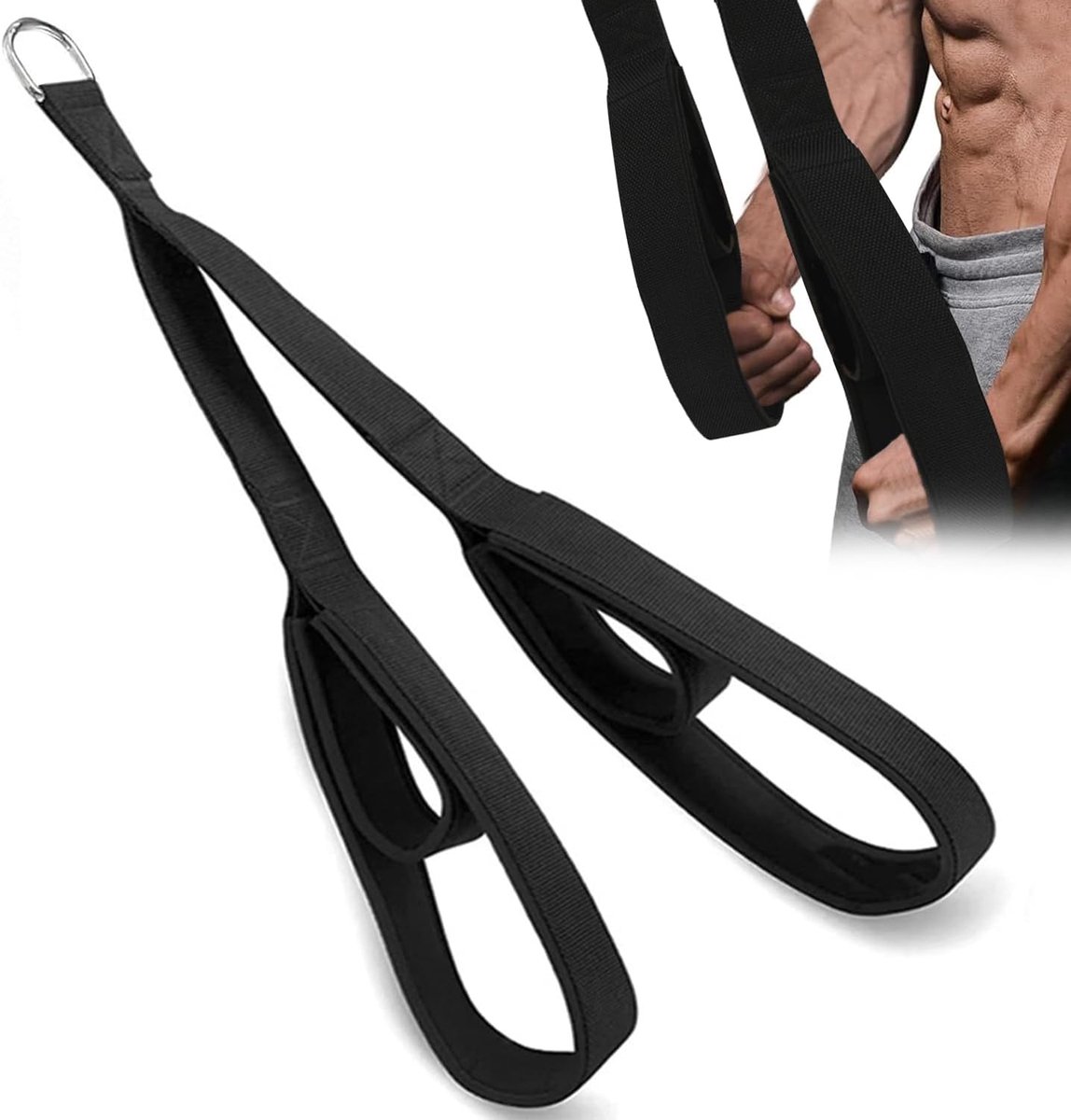 Tricep Rope Cable Attachment, Triceps Extension Bands Gym Equipment - ShopVlot