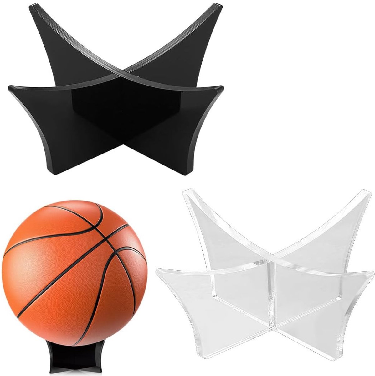 Solidchoice - Set van 2 Acryl Ballenstandaards voor Weergave