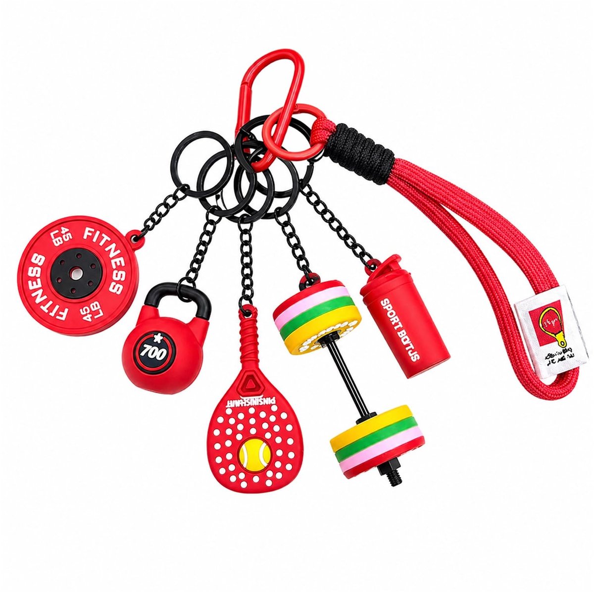 Solidchoice - Fitness Sleutelhanger met Halters voor Sportliefhebbers