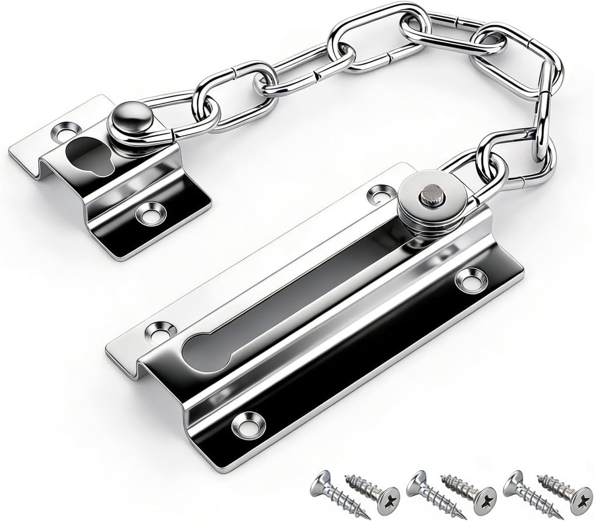 Deurketting - heavy duty - roestvrij staal - extra beveiliging voor voordeur - ShopVlot