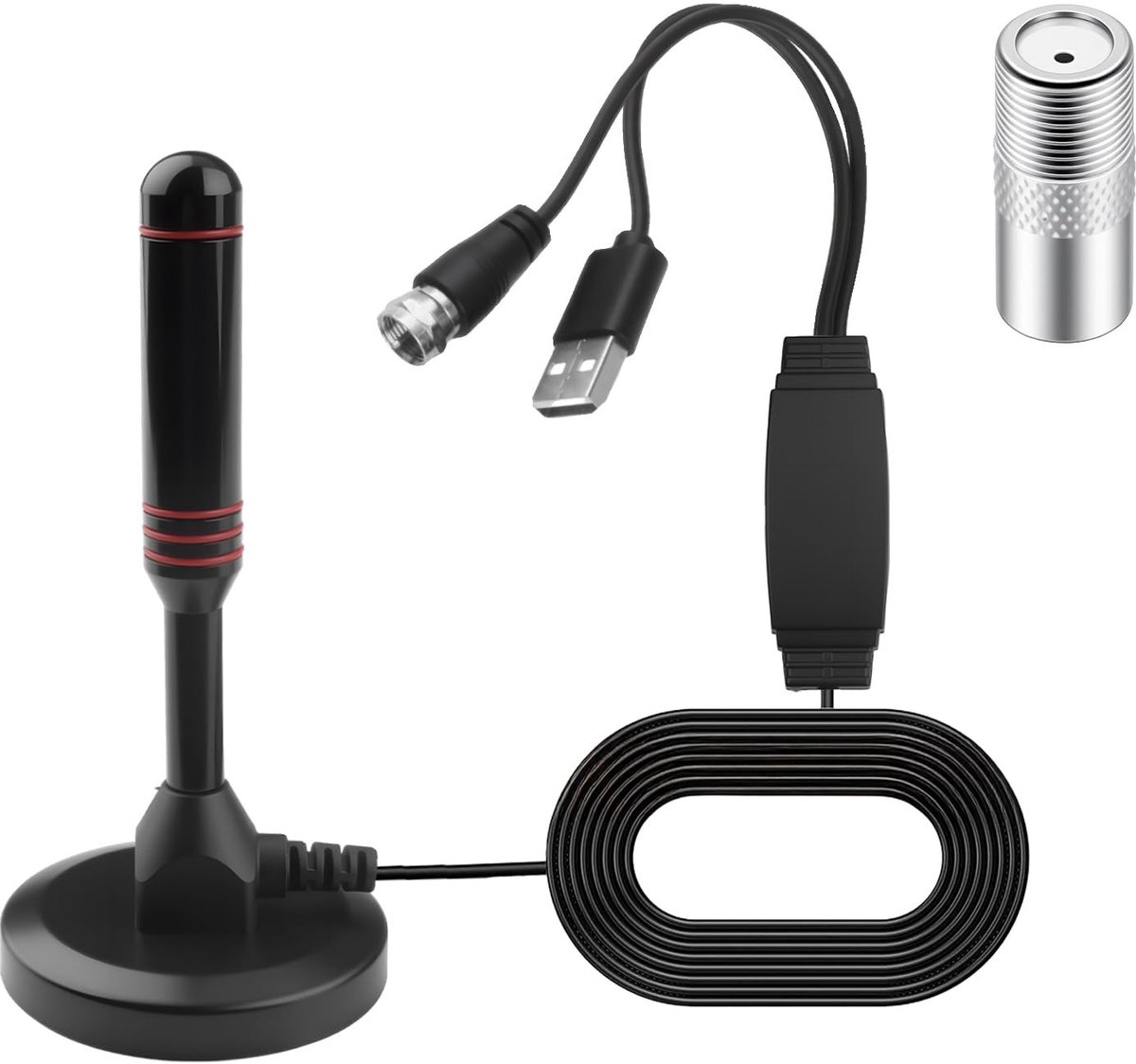 Solidchoice - Krachtige TV Antenne voor Binnen met 15 Kanalen