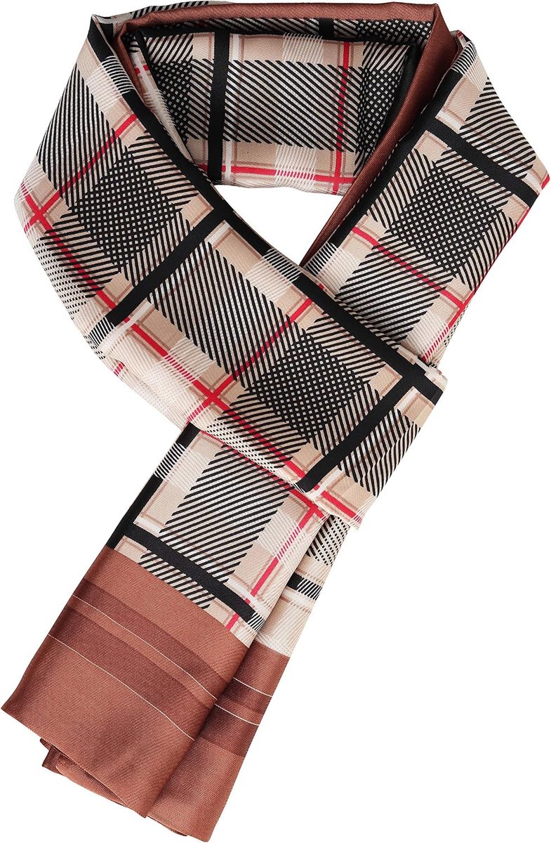 Heren sjaal 170×30cm - kunstzijde - dubbelzijdig - ideaal voor casual en zakelijke looks - ShopVlot