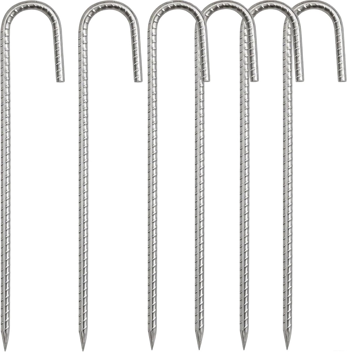 Heavy Duty Tentharingen - Zilver - 30 cm - Gegalvaniseerd Staal - Voor Kamperen en Tuin