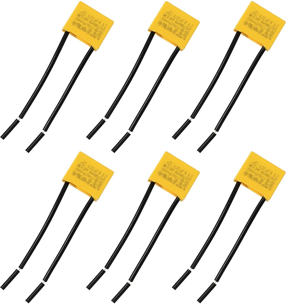 Interferentiecapacitor 0.22 µF 275 V - Polypropyleen - Vermindert storingen - Ideaal voor LED-lampen - ShopVlot
