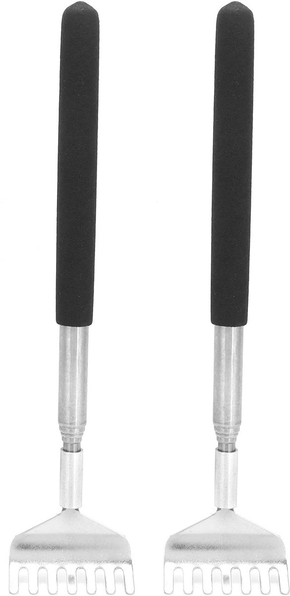 Solidchoice - Telescopische Rugkrabber Set van 2