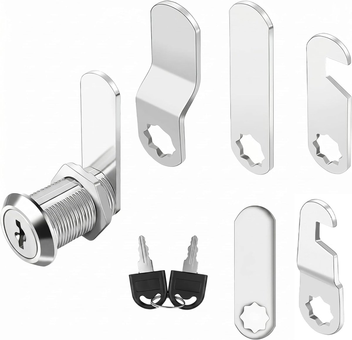 brievenbuscilinder 16 mm - met 5 sleutels - voor maximale privacy - snelle installatie - ShopVlot