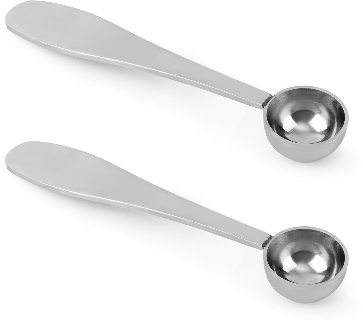Solidchoice - Set van 2 RVS Matcha Lepels voor Poeder