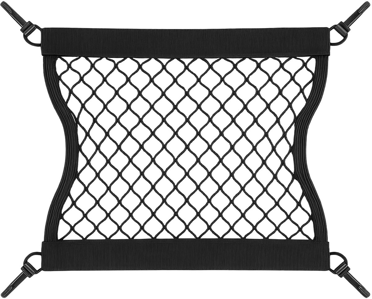 Solidchoice - Elastisch Luggage Net voor E-Bike en Scooter met 4 Haken