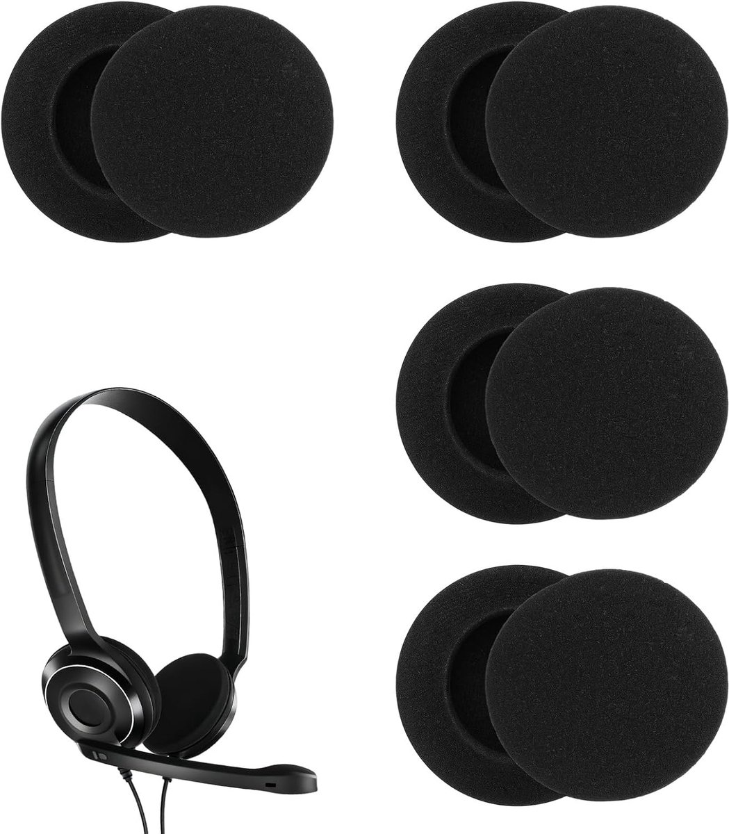 Oorkussens vervangend 5 cm - zacht schuim - universeel comfort - verbeterde geluidsisolatie - ShopVlot
