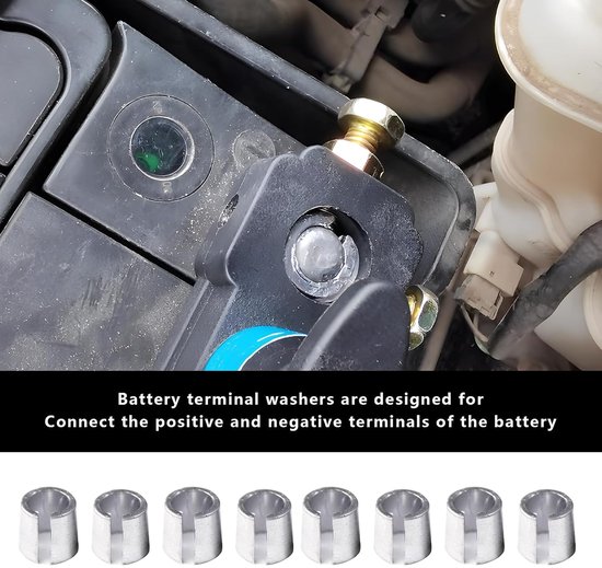 Carbatterij adapter cover set - 8 stuks - hoogwaardig lood - veilige verbinding voor autobatterij - ShopVlot — afbeelding 4