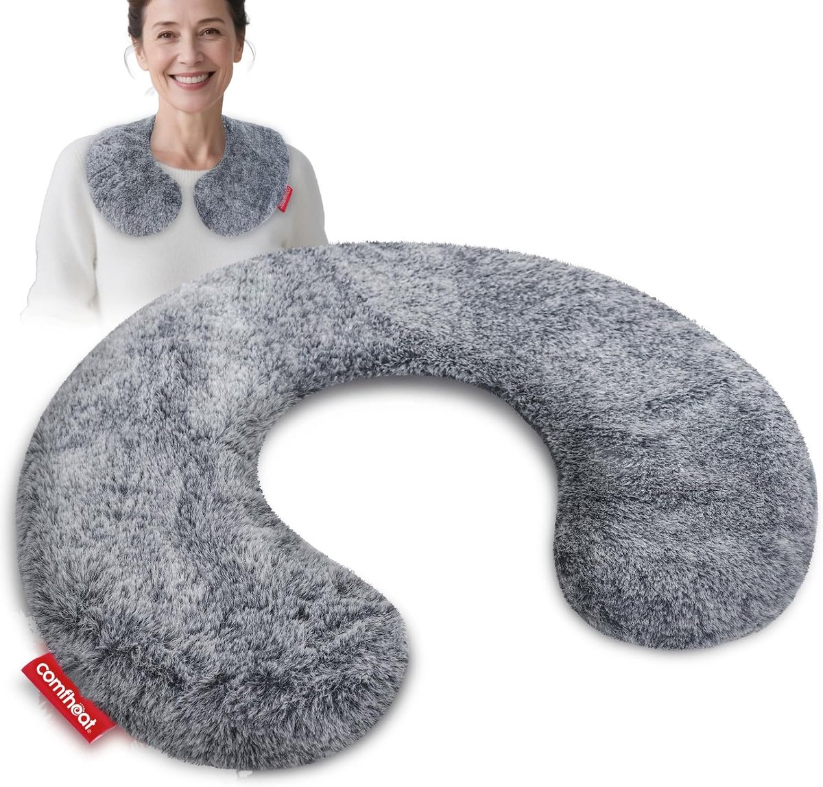 Lavender Microwave Neck Pillow for Pain Relief, Warm/Coolable, Microwave Safe Neck Warmer with Aromatherapy, Removable - ShopVlot