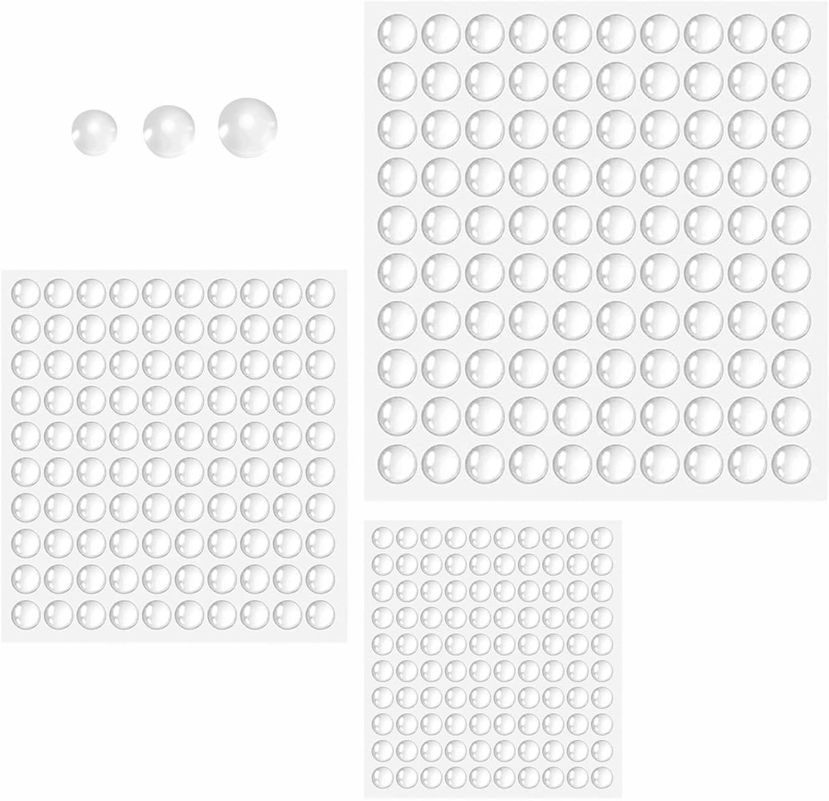 300 stuks rubberen buffers, zelfklevende deurbuffers, transparante aanslagbuffers - 3 maten voor deuren kasten Tastatu - ShopVlot