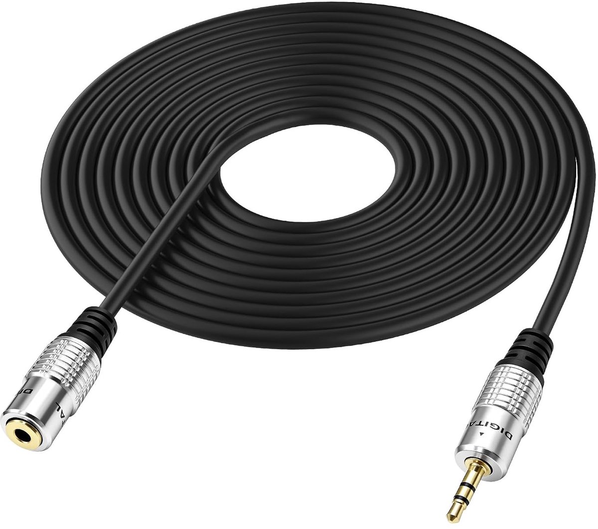 XMSJSIY Aux-kabel 3,5 mm 1/8 stereo naar 3,5 mm 1/8 TRS audiokabel 3 m stereo jack audio aux adapter stekker naar bus - ShopVlot