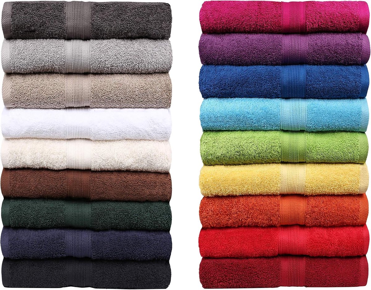 NatureMark terry towels, series premium cotton, 20 trendy colours, in 8 different sizes. - ShopVlot