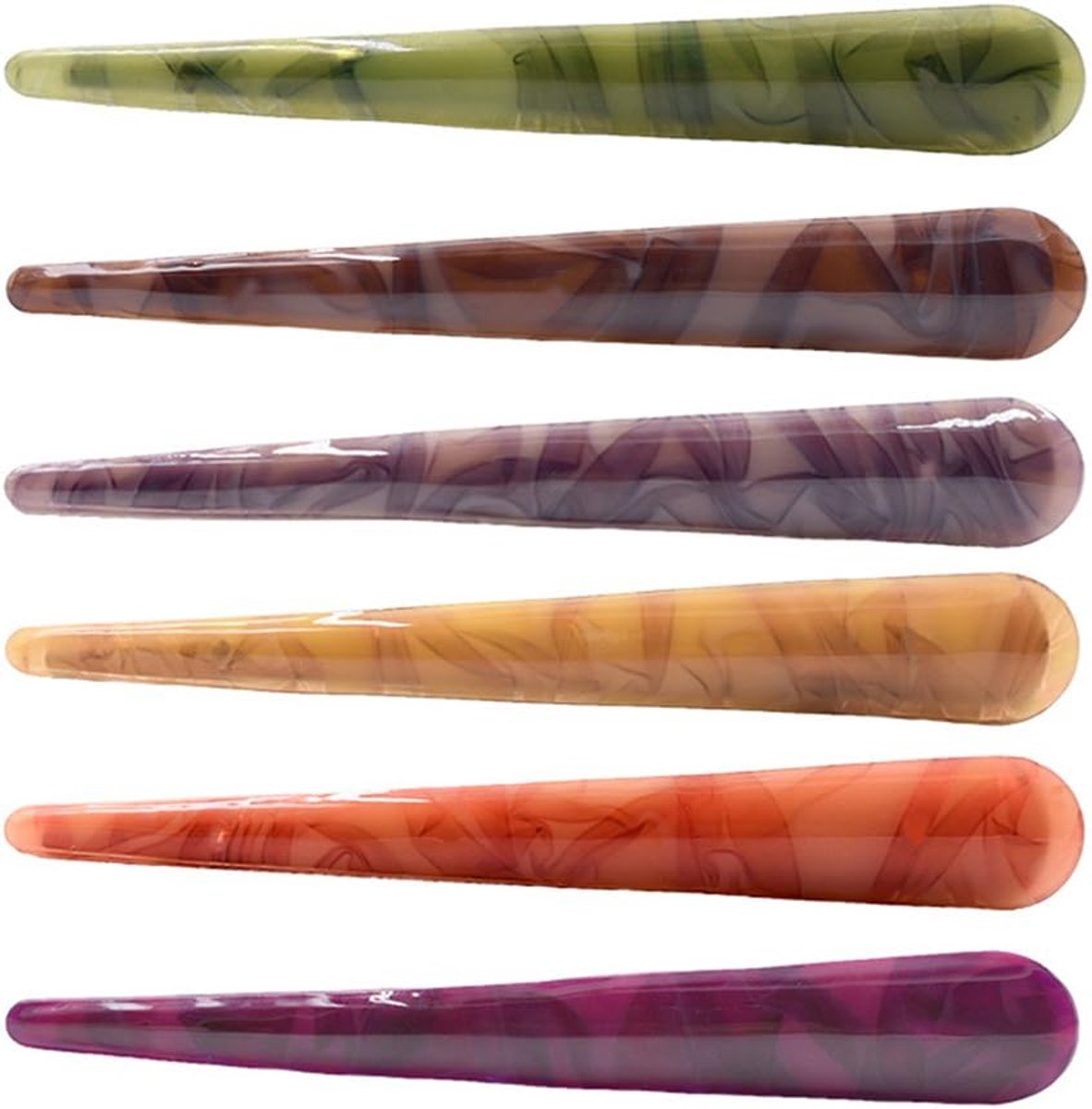 Frcolor 6Pcs Duck Teeth Bows Crocodile Hair Clip Hairpins - ShopVlot
