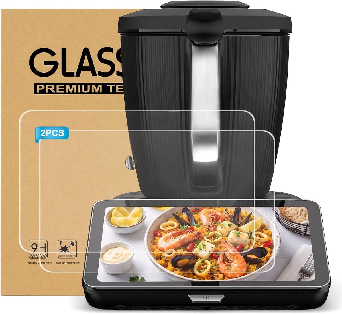 2 stuks displaybeschermfolie voor Vorwerk Thermomix TM7, ultraheldere en krasbestendige beschermfolie, zeer - ShopVlot