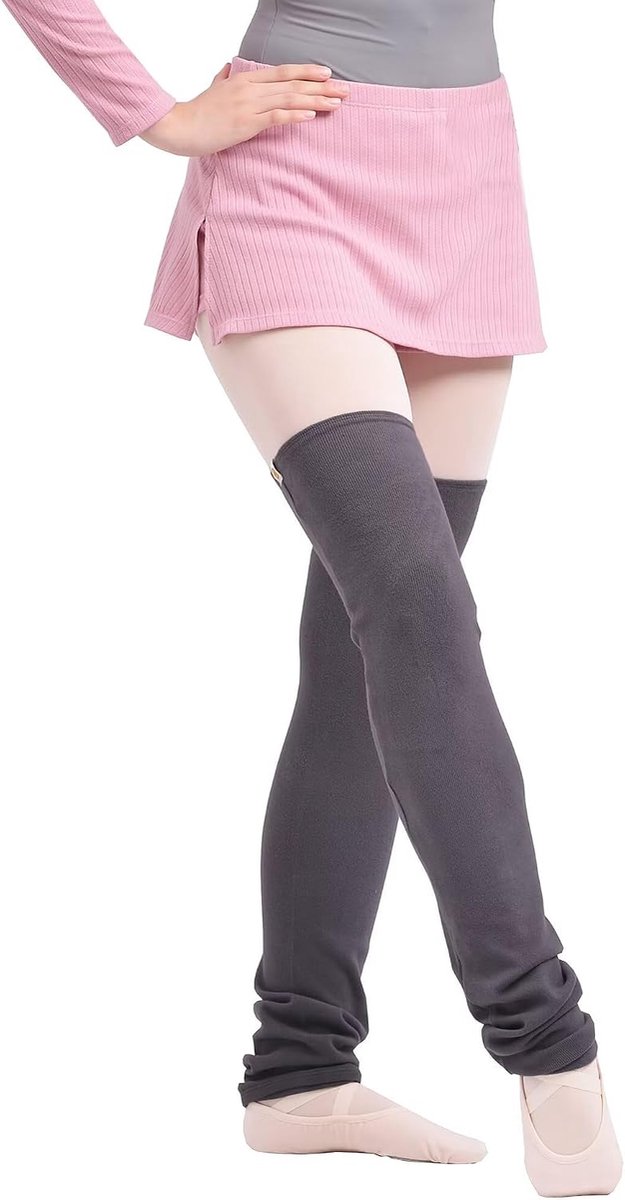 Knit Thigh High Full Length Long Leg Warmer for Ballet Dance - ShopVlot