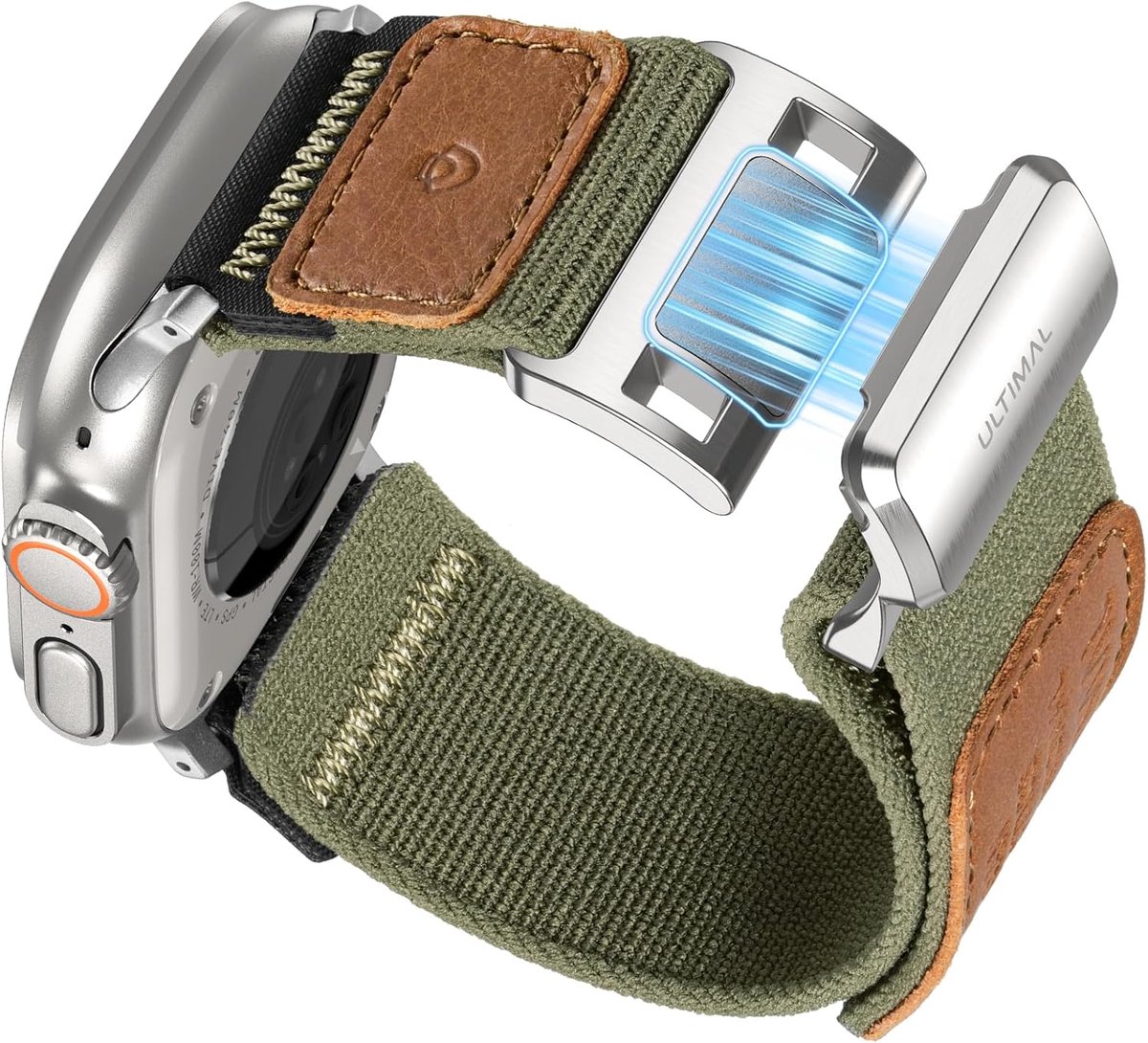 Magnetic Clasp Strap Compatible with Apple Watch Series 10/9/8/7/6/5/4/SE/SE2, Braided Stretch Bracelets for - ShopVlot