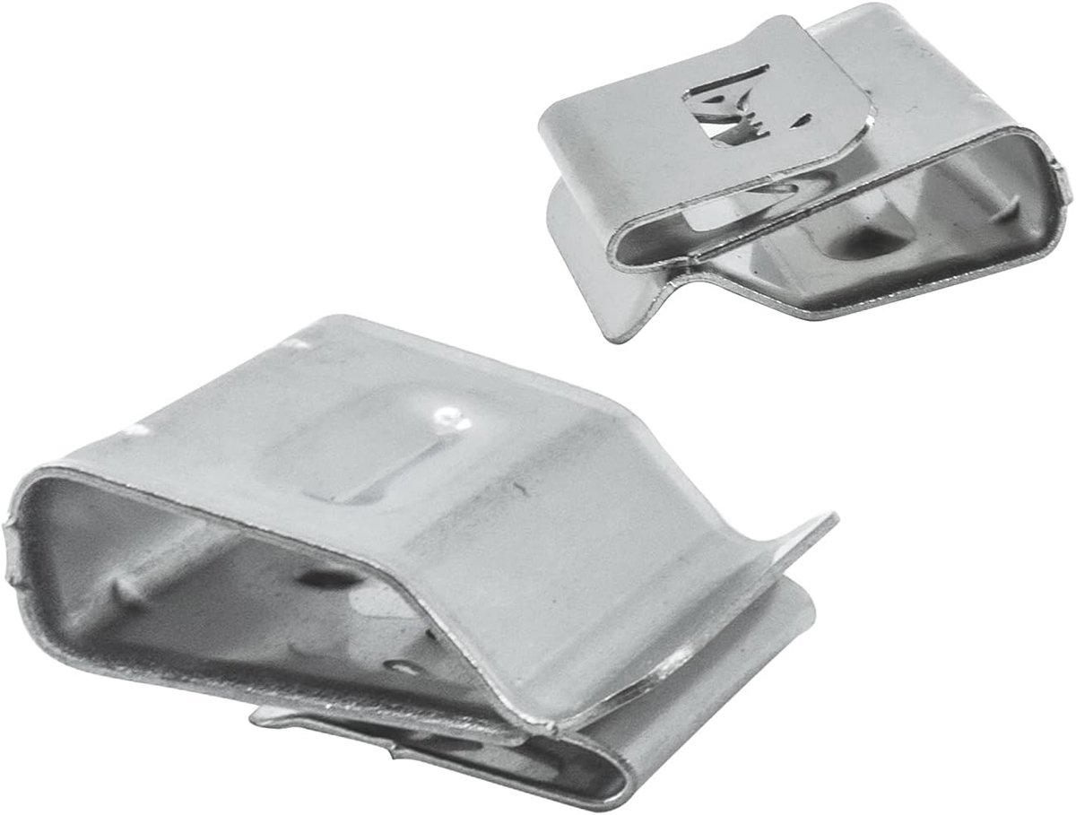 Zayin Solar Panel Cable Clips, Photovoltaic Cable Clips, Stainless Steel Trailer Frame Wire Clamps (100pcs/ST-2) - ShopVlot