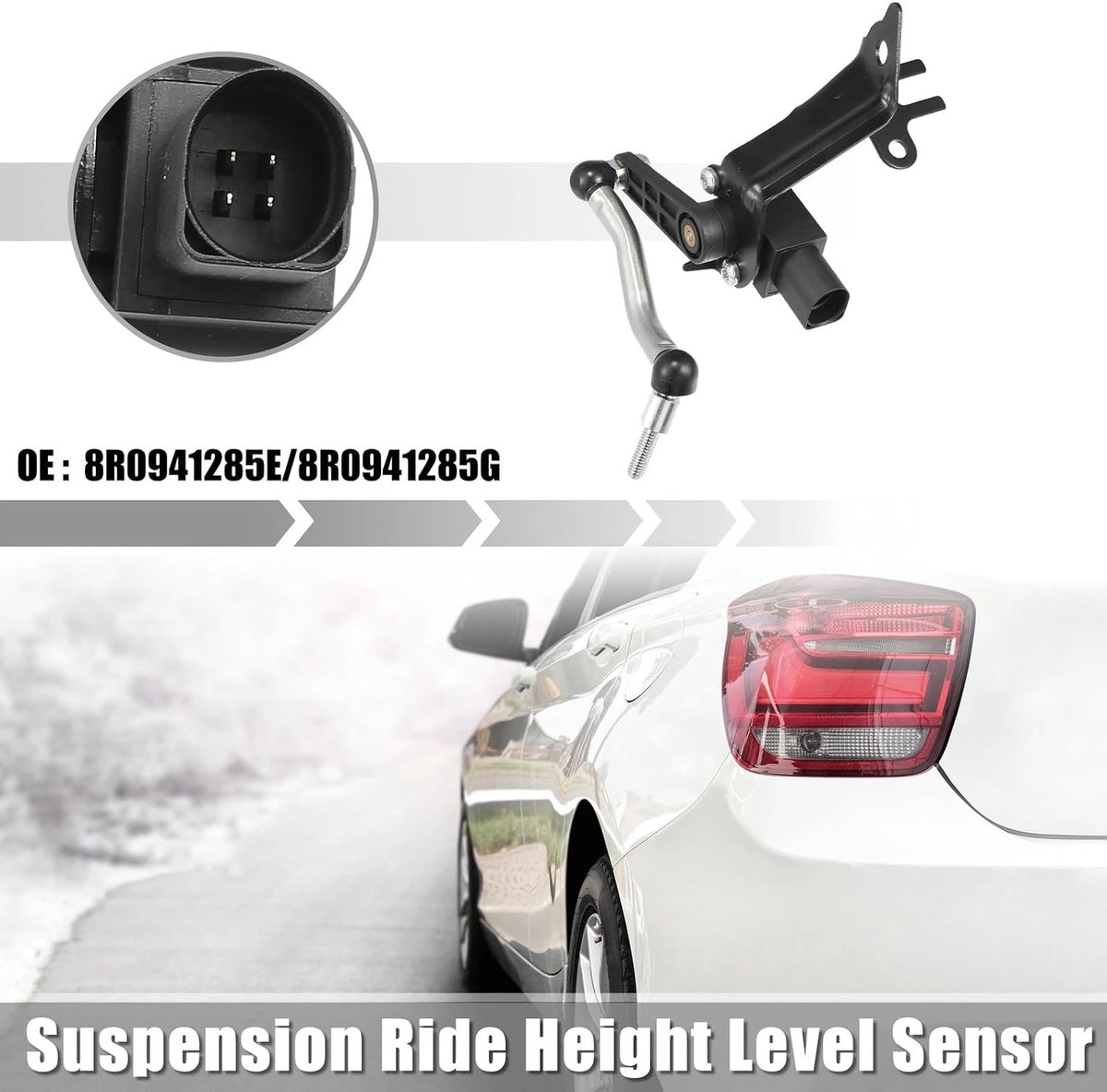 Niveausensor lichtbundels met stangen vooras links voor 2009-2015 Q5 8R0941285E - ShopVlot