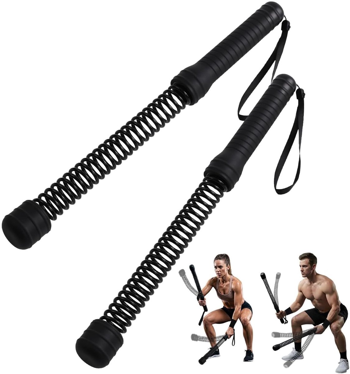 Solidchoice - Draadloos Gevechtstouw voor Thuis Fitness en HIIT Training
