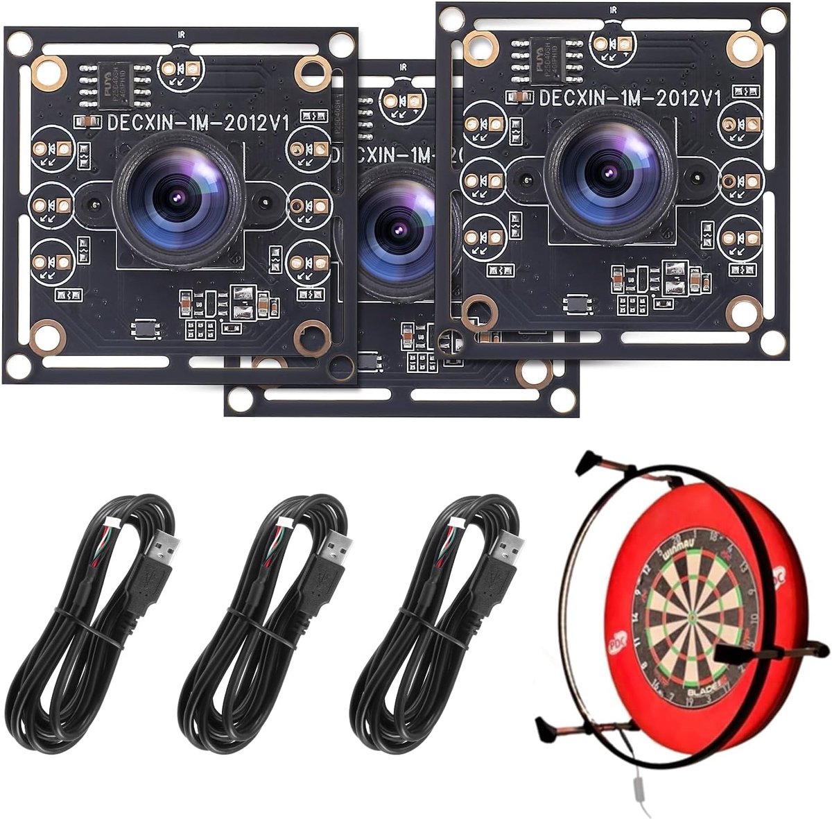 Camera module 100 graden - 1280 x 720 resolutie - 2 meter kabel - geschikt voor autodart systeem - ShopVlot