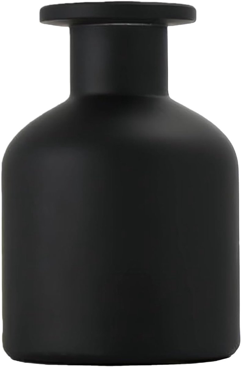 Diffuser fles 150ml - zwart glas - stevig en duurzaam - ideaal voor geurverspreiding - ShopVlot